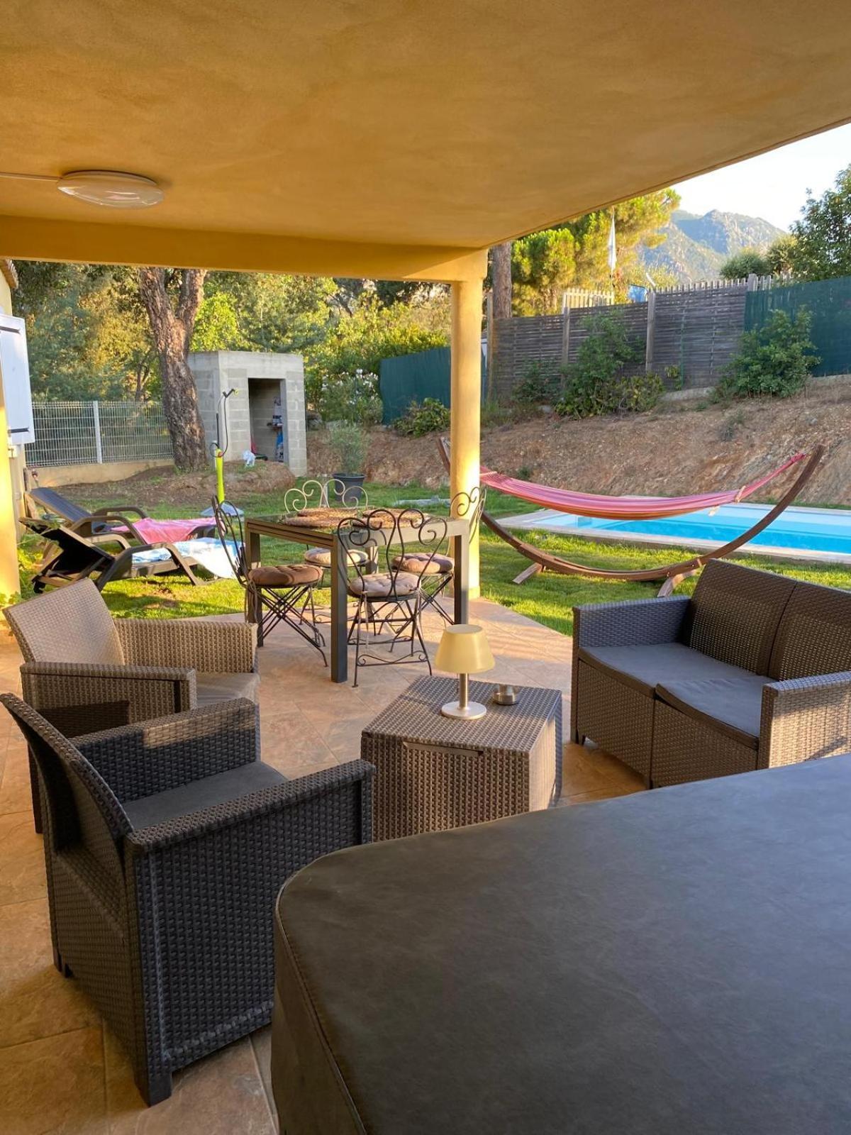 Agreable Rez De Jardin Avec Piscine Et Jacuzzi Appartement Cervione Buitenkant foto